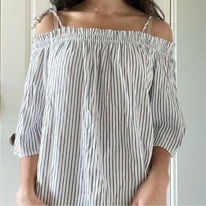 vintage off-the-shoulder top